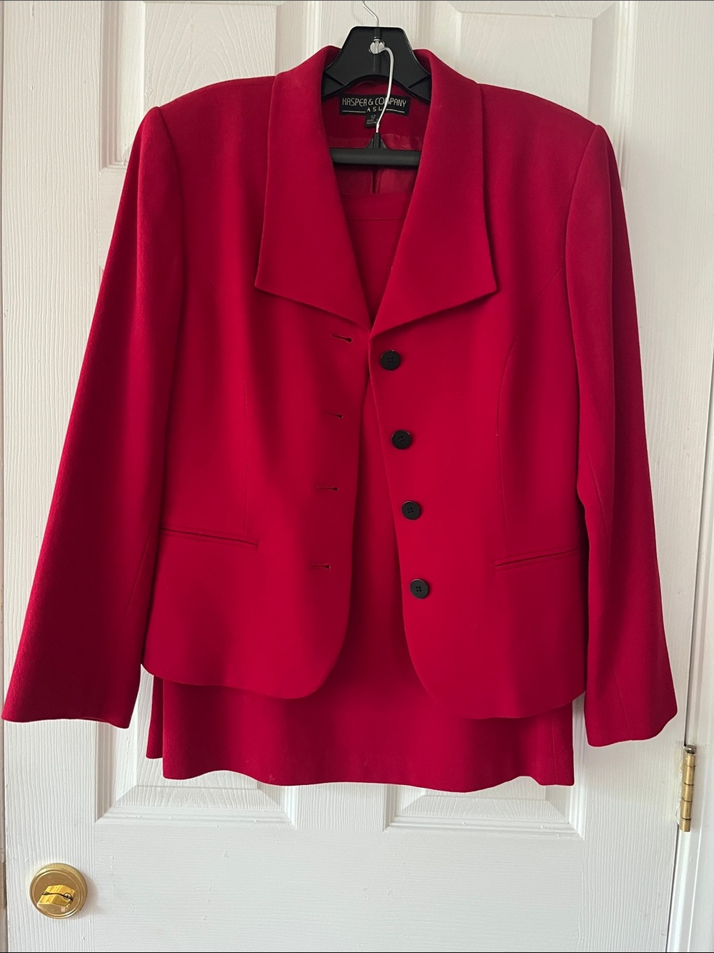 Kasper Red Women's Tailored 2-pc Suit